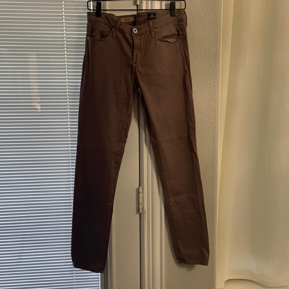 Ag Adriano Goldschmied Pants - Adriano Goldschmied The Stilt Cigarette Leg in Taupe